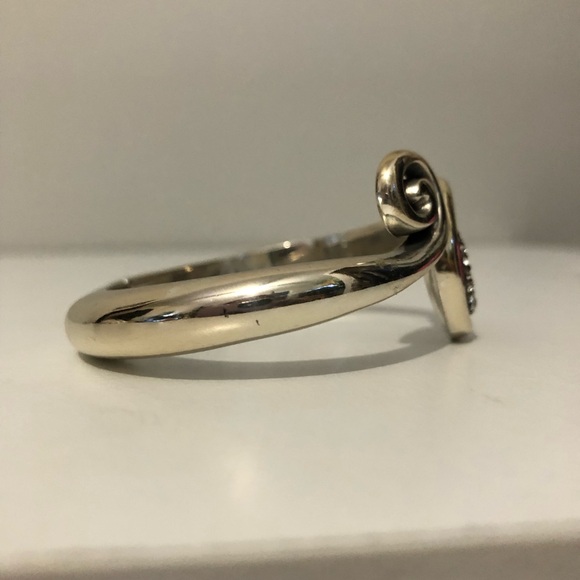 Brighton Crystal Swirl Hinged Bangle Bracelet - Picture 4 of 6